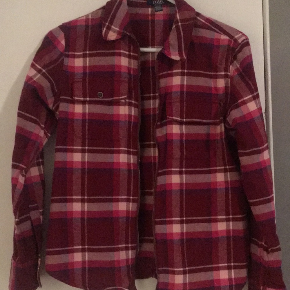 Chaps PS zip up flannel